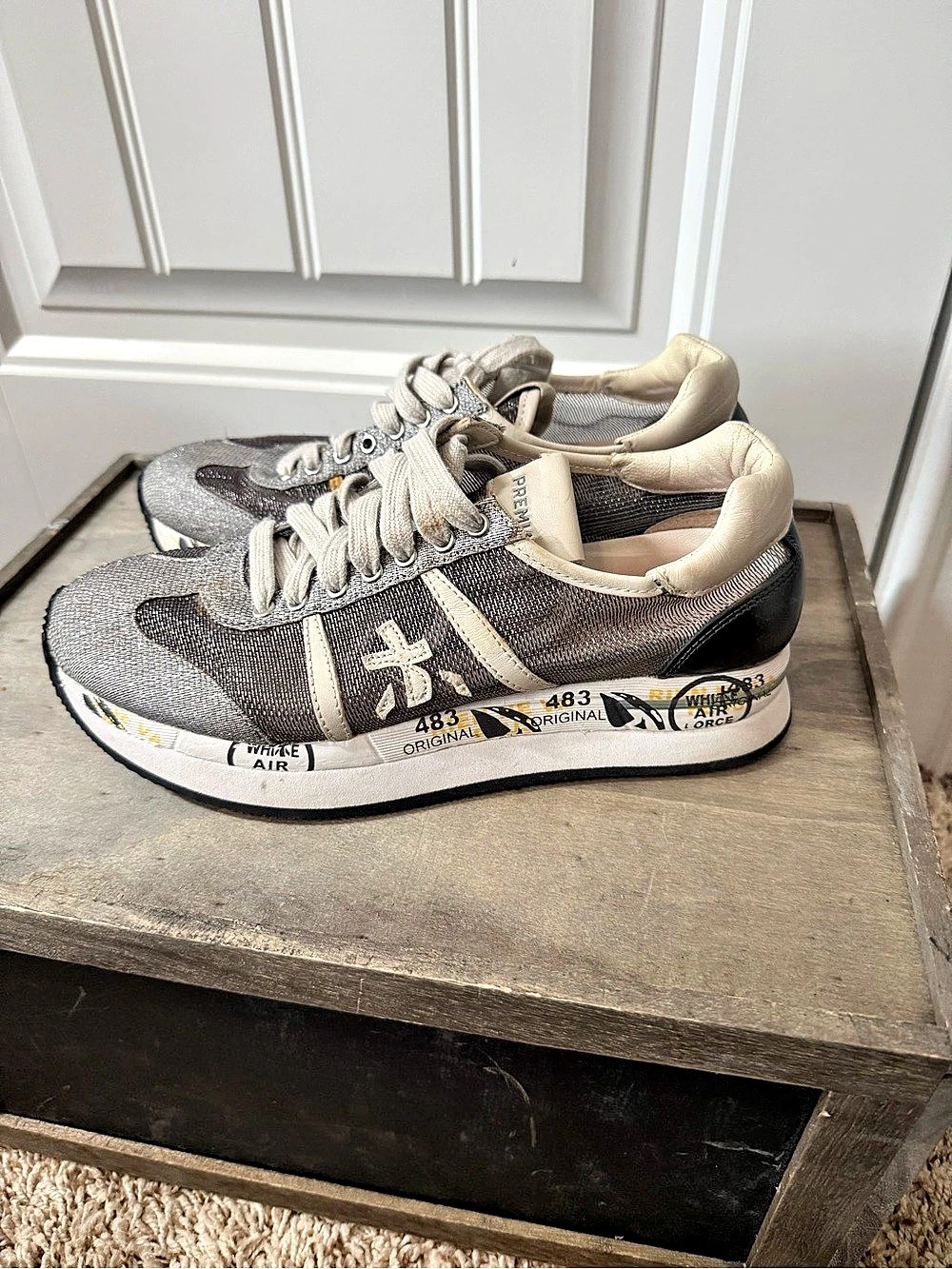 Premiata Lucy 483 Original Women's Sneakers Gray & Black EU 37